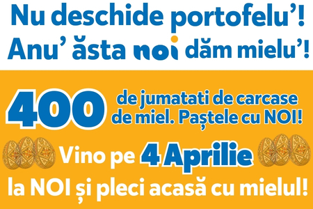 Nu deschide portofelu'! Anu' ăsta noi dăm mielu'!